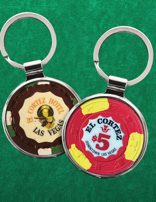 Vintage Casino Chip Keychains