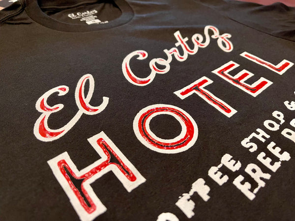 El Cortez Coffee Shop &  Bar T-Shirt (see descripton for sizing)